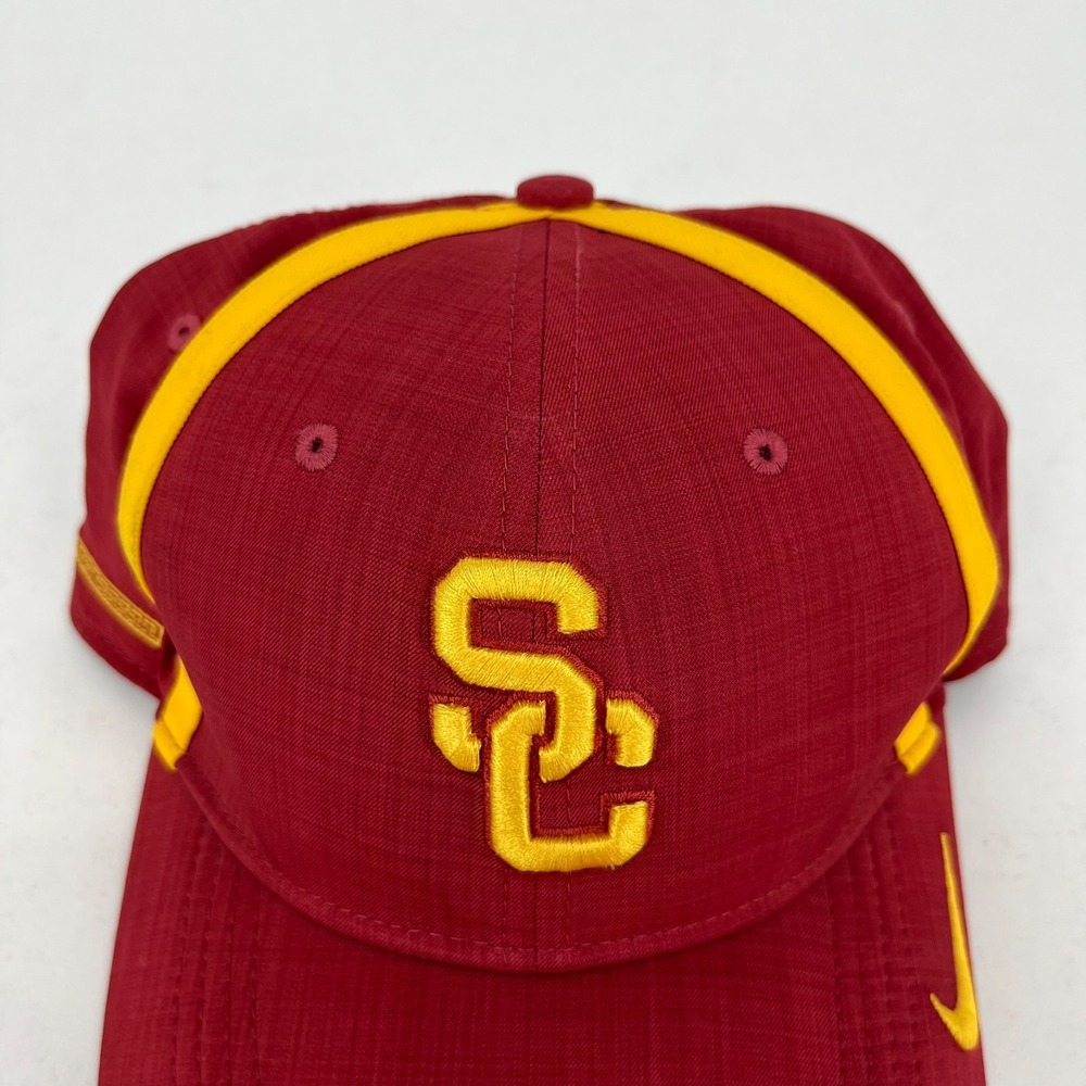Nike Kids USC Trojans Dri-FIT Classic99 Adjustable Hat Cardinal Red Gold - Picture 9 of 9